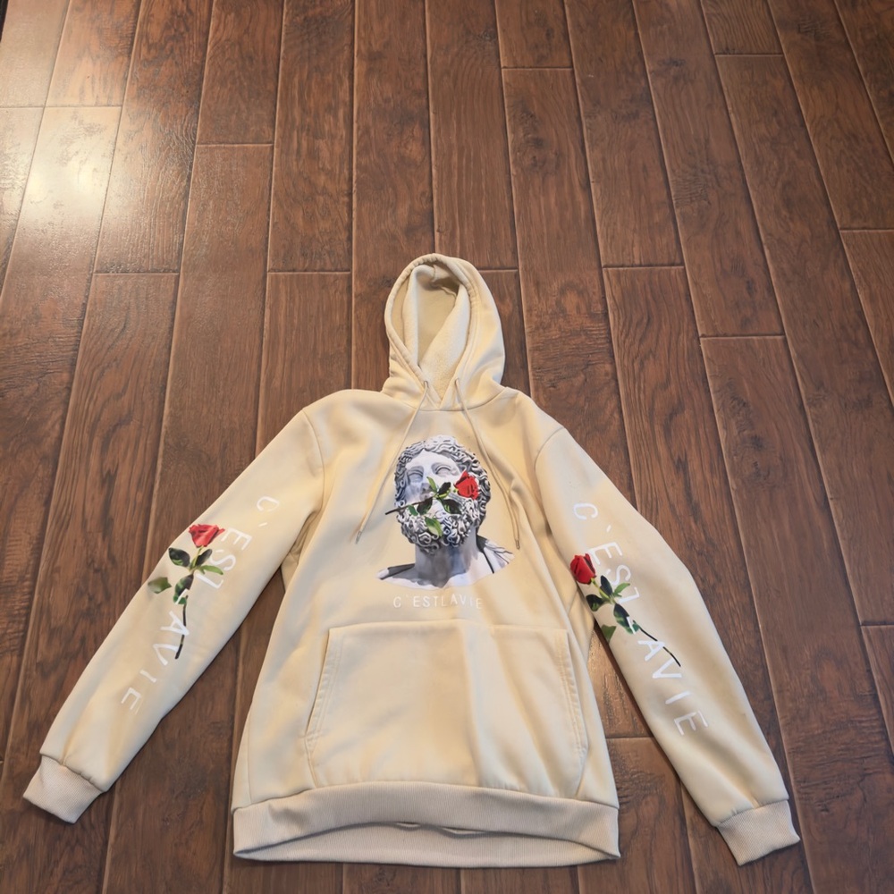 Beige hoodie